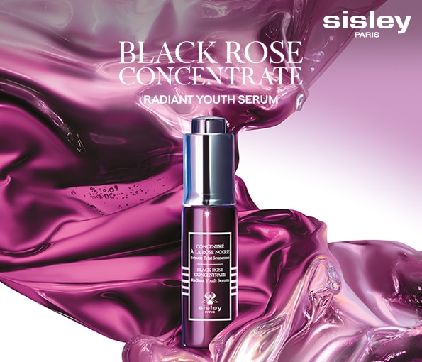 Ser facial Sisley Black Rose Concentrate, produs anti-îmbătrânire pentru ten radiant